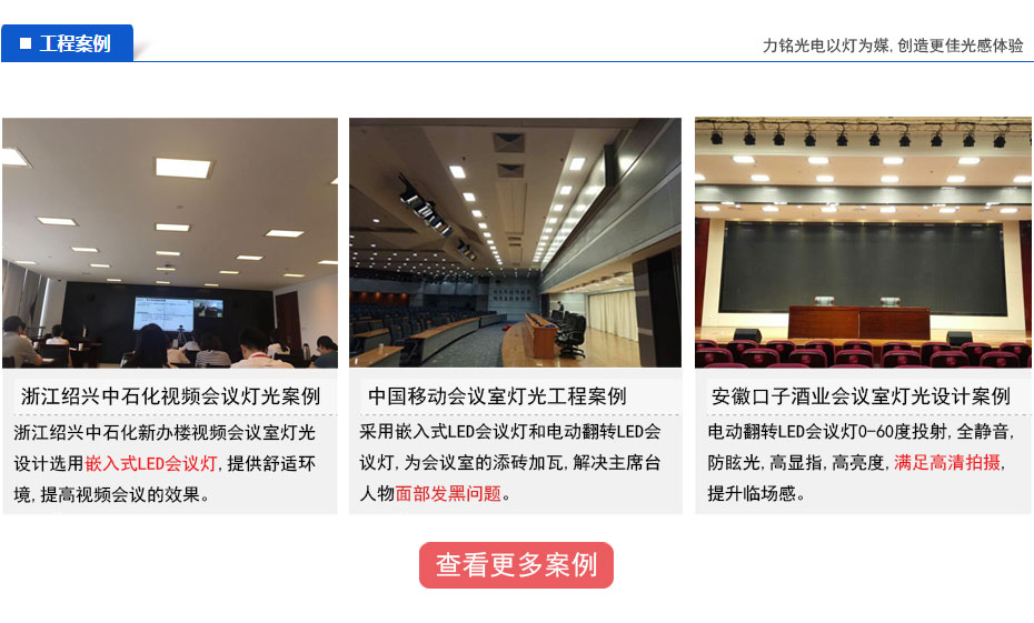 嵌入式LED會議燈工程案例